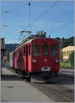 The RhB ABe 4/4 35 in Blonay.
01.08.2016