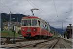 The CEV MVR BDeh 2/4 74 in Blonay by the Blonay Chamby Railway.