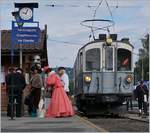 Belle Epoque - Weekend by the Blonay-Chamby!  The MCB BCFe 4/4 N° 6 in Blonay is waiting for his departure.