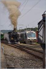 B-C Mega Steam Festival: The HG 3/4 N°3 in Blonay.