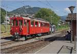 The RhB ABe 4/4 35 (by the Blonay-Chamby Railways) in Blonay.