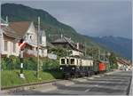 Blonay-Chamby Mega Steam festival 2018: The MOB De 6/6 is arriving at Blonay.