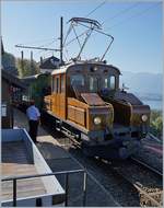 50 years Blonay -Chamby Railway - Mega Bernina Festival (MBF): The Ge 2/2 161 Asnin  in Chamby.