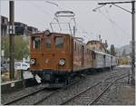 50 years Blonay -Chamby Railway - The last part: The Blonay-Chanby Railway Bernina Bahn Ge 4/4 81 is waiting in Blonay for his departure to Chaulin.