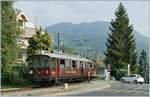 The M-C BCFeh 4/4 75 (TNT) by the Blonay - Chamby Railway by Blonay on the way to Chamby.