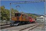 50 years Blonay -Chamby Railway - Mega Bernina Festival (MBF): The RhB Ge 4/4 182 and the ABe 4/4 35 in Vevey.
09.09.2018