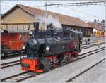 The Blonay Chamby G 2x 2/2 105 in to Chatel St-Denis.

03.03.2019