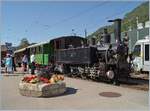 The Blonay-Chamby G 3/3 N° 6 in Blonay with his train to Chaulin.