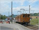 The Blonay-Chamby Ge 4/4 81 (Bernina BAhn) in Blonay.