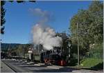 The Blonay-Chamby steamer train wiht the G 2x 2/2 105 is leaving Blonay.

03.10.2020