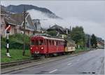 The Blonay -Chamby Riviera Belle Epoque from Chaulin to Vevey is arriving at Blonay. 

30.08.2020