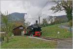 The Blonay Chamby  g2x 2/2 105 by the Cornaux Station.