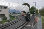 The G 3/3 N5 with the Riviera Belle Epoque from Vevey to Chaulin in St-Légier.