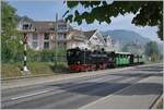 The Blonay-Chamby G 2x 2/2 105 is arriving at Blonay. 

19.09.2020