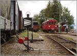 The RhB Bernina Bahn ABe 4/4 I 35 in Chaulin.