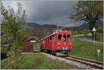 The Blonay-Chamby RhB Bernina Bahn ABe 4/4 I N° 35 on the way to Chaulin in Cornaux.

18.10.2020