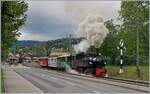 The Blonay-Chamby G 2x 2/2 105 wiht his steamer service to Chaulin in Blonay. 

14.06.2020 