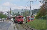 The RhB Bernina Bahn ABe 4/4 I 35 in Blonay. 

07.05.2022