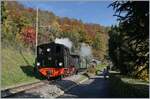 The Blonay Chamby Railway G 2x 2/2 105 comming form Chaulin near Blonay.

31.10.2021