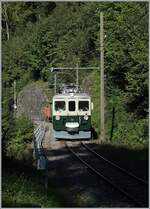 The GFM Historic Ce 4/4 by the Blonay-Chamby Railway near Vers-chz-Robert.