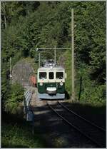 The GFM Historic Ce 4/4 by the Blonay-Chamby Railway near Vers-chz-Robert.