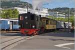 The g 2x 2/2 105 in Vevey with a Riviera Belle Epoque service.