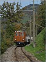 La DER du Blonay-Chamby  / The end of the saison;  The Bernina Ge 4/4 81 on the way to Chaulin by Chamby. 

29.10.2022