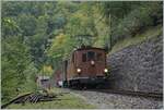 The BOB HGe 3/3 29 on the way to Chaulin by Vers-Chez-Robert.