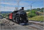 The Blonay-Chamby Steamer HG 3/4 N° 3 in Blonay is waiting his deparature to Chaulin.