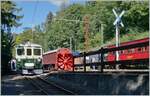 The  GFH Historique Ce 4/4 131 by the Blonay-Chamby Railway in Chaulin.