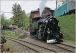 The the Blonay Chamby Railway BFD HG 3/4 N° 3 in Chaulin.

06.05.2023