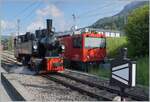 The SEG G 2x 2/2 105 by the Blonay-Chamby Railway in Blonay.

07.05.2022