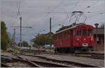 The RhB ABe 4/4 N° 35 the Blonay Chamby Railway in Blonay.