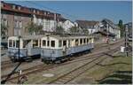  Le Chablais en fête  at the Blonay Chamby railway. The opening of the first section of the Bex - Villars 125 years ago, as well as the merger of some routes in the Chablais 80 years ago, was the reason for this year's autumn festival  Le Chablais en fête . The ASD BCFe 4/4 N° 1 is a special attraction  TransOrmonan  of the TPC with its B 35 as a guest vehicle.

The picture shows the BCFe 4/4 N° 1, built in 1913 and converted in 1940, shunting in Blonay. 

September 9, 2023