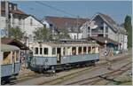  Le Chablais en fête  at the Blonay Chamby railway. The opening of the first section of the Bex - Villars 125 years ago, as well as the merger of some routes in the Chablais 80 years ago, was the reason for this year's autumn festival  Le Chablais en fête . The ASD BCFe 4/4 N° 1 is a special attraction  TransOrmonan  of the TPC with its B 35 as a guest vehicle.

The picture shows the BCFe 4/4 N° 1, built in 1913 and converted in 1940, shunting in Blonay. 

September 9, 2023