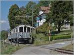  Le Chablais en fête  - The MCM railcar BCFeh 4/4 N° 6 of the Blonay-Chamby Railway is near Chaulin on the way to Chamby.