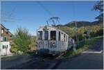  La DER de la Saison 2023  - The MOB BCFe 4/4 N° 11 at the stop in Cornaux.

Oct 28, 2023