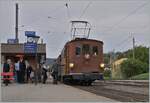  La DER du Blonay-Chamby 2023  - The BOB HGe 3/3 N° 29 is waiting to depart in Blonay.