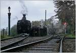  La DER du Blonay-Chamby 2023  - Some low pressure, foehn and yet weak sunshine combined with the smoke from the two B-C steam locomotives created an attractive atmosphere in the BW of Chaulin.