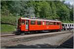 Festival Suisse de la vapeur / Swiss Steam Festival 2023 of the Blonay-Chamby Bahn: Bernina Bahn Ambience at one of the highlights of this festival: The newly revised Rhb Bernina Bahn ABe 4/4 I 35 of