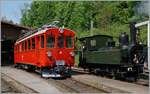 Festival Suisse de la vapeur / Swiss Steam Festival 2023 of the Blonay-Chamby Bahn: One of the highlights was the newly revised Rhb Bernina Bahn ABe 4/4 I35 of the Blonay-Chamby Bahn, which was