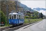 The season is open! The T-L Ce 2/3 28 by the Blonay-Chamby Railway is arriving at the Blonay Station.