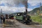 Festival Suisse de la vapeur 2024 / Swiss Steam Festival 2024 of the Blonay-Chamby Railway - The LEB G 3/3 N° 5 and SEG G 2x 2/2 105 by the Blonay-Chamby Railway at the Blonay Station. 

19.05.2024
