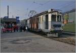 The BCFeh 4/4 of the Blonay-Chamby Railway, registered as LLB ABFe 2/4 No. 10, waits in Blonay for departure to Chaulin.

October 26, 2024
