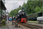 The SEG G 2x 2/2 105 of the Blonay Chamby Railway shunts after arriving in Chaulin.

June 15, 2025
