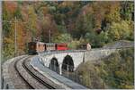 Shortly before the start of the renovation work on the Baye de Clarens Viaduct, the BOB HGe 3/3 29 is hauling a short passenger train near Vers Chez Rober on its way to Blonay.

October 27, 2019