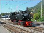 The SEG G 2x 2/2 105 by the Blonay-Chamby Railway in Blonay.

09.08.2025