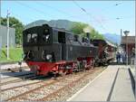 The SEG G 2x 2/2 105 by the Blonay-Chamby Railway is arriving at the Blonay Station. 

09.08.2025