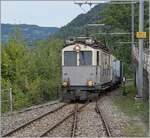 Les chemin de fer disparus - The Vanished Railways (LLB 1915-1967) The Leuk Leukerbad Bahn (LLB) railcar ABFe 2/4 No. 10 of the Blonay Chamby Railway is arriving at the Chamby station.

13.09.2025
