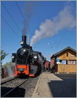 Les chemin de fer disparus - The Vanished Railways (Zell - Todtnau 1889 1967) - The SEG G 2x 2/2 105 of the Blonay - Chamby Railway is arriving at the Chamby Station.

14.09.2025